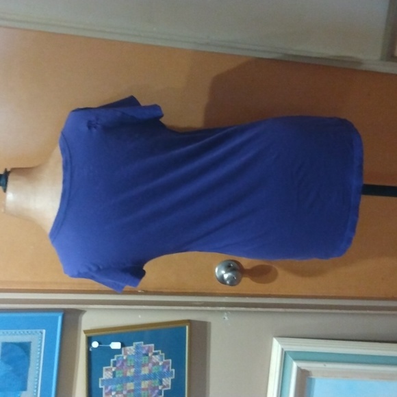 PURPLE Nollie Basic V-Neck Tee - Picture 2 of 4